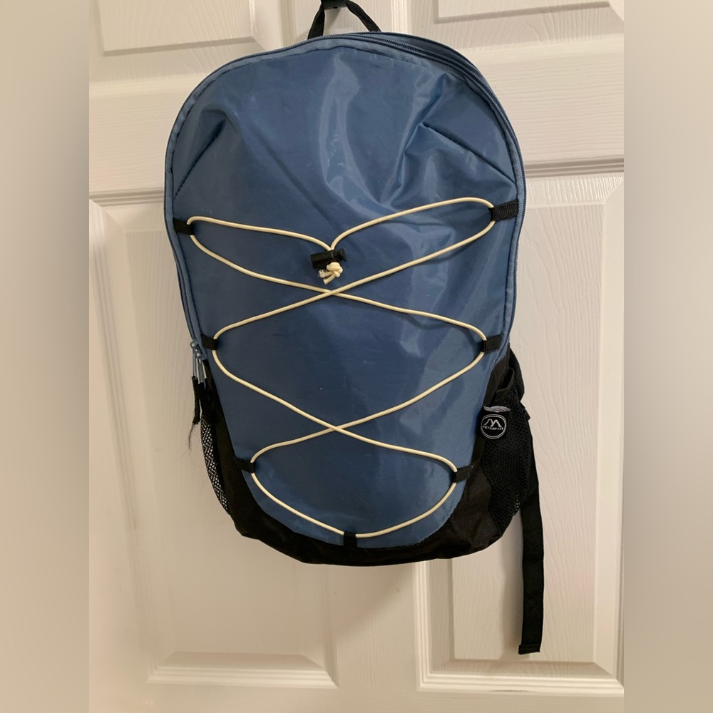 Light weight polyester book bag, full size, two mesh pockets